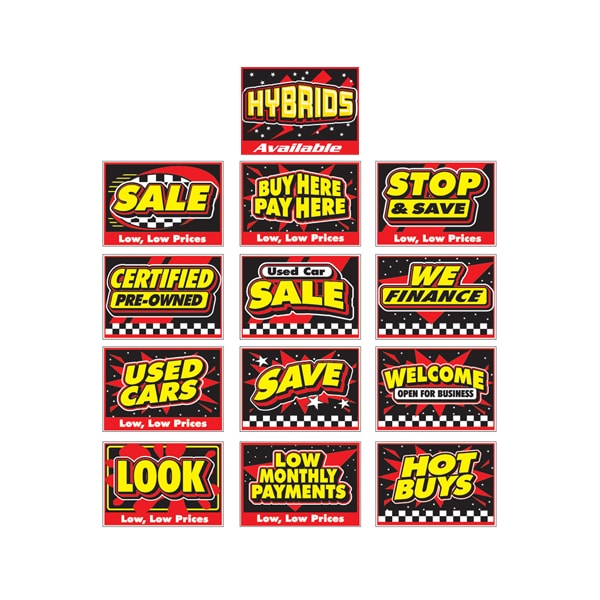 Ez Line Curb Sign (Minimum Order Of 2) Used Cars 903USEC Zoro